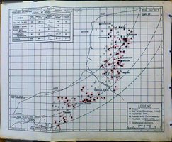 A "map of V1 launch sites from the National Archives (AIR 14/3723) - With thanks to Pete Foreman
