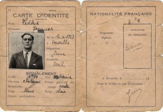 Fake ID card for "Jacques Ledoux"
