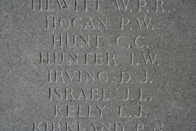 Panel 258 on the Runnymede Memorial