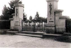 The gates of Marissel French National Cemetary in 1951