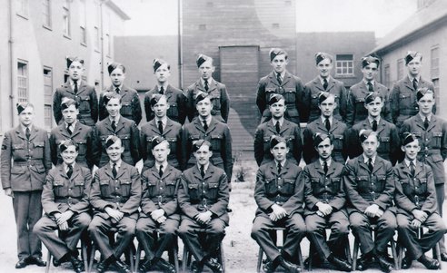 Leslie Jackson's Initial Training photo. Leslie is front row, 3rd from the left.