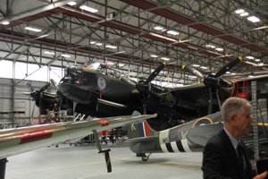 The Canadian Warplane Heritage Museum's Lancaster FM213 at RAF Coningsby