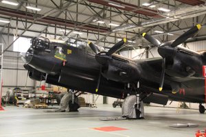 The BBMF Lancaster PA474 at RAF Coningsby