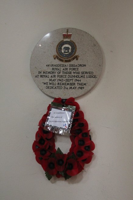 44 (Rhodesia) Squadron Memorial in St Chad's Church, Dunholme