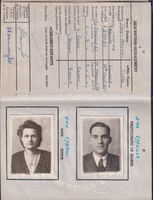 Jack and Rene Wainwright's passport issued 1951 used to travel to Fance to visit the Pelletier family in 1951 and 1953