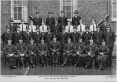Dad's passing out picture from Police Training at Peel House 1954 - Dad 3rd row, far right