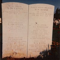 A picture of the crew's gravestone taken by Bob in France 